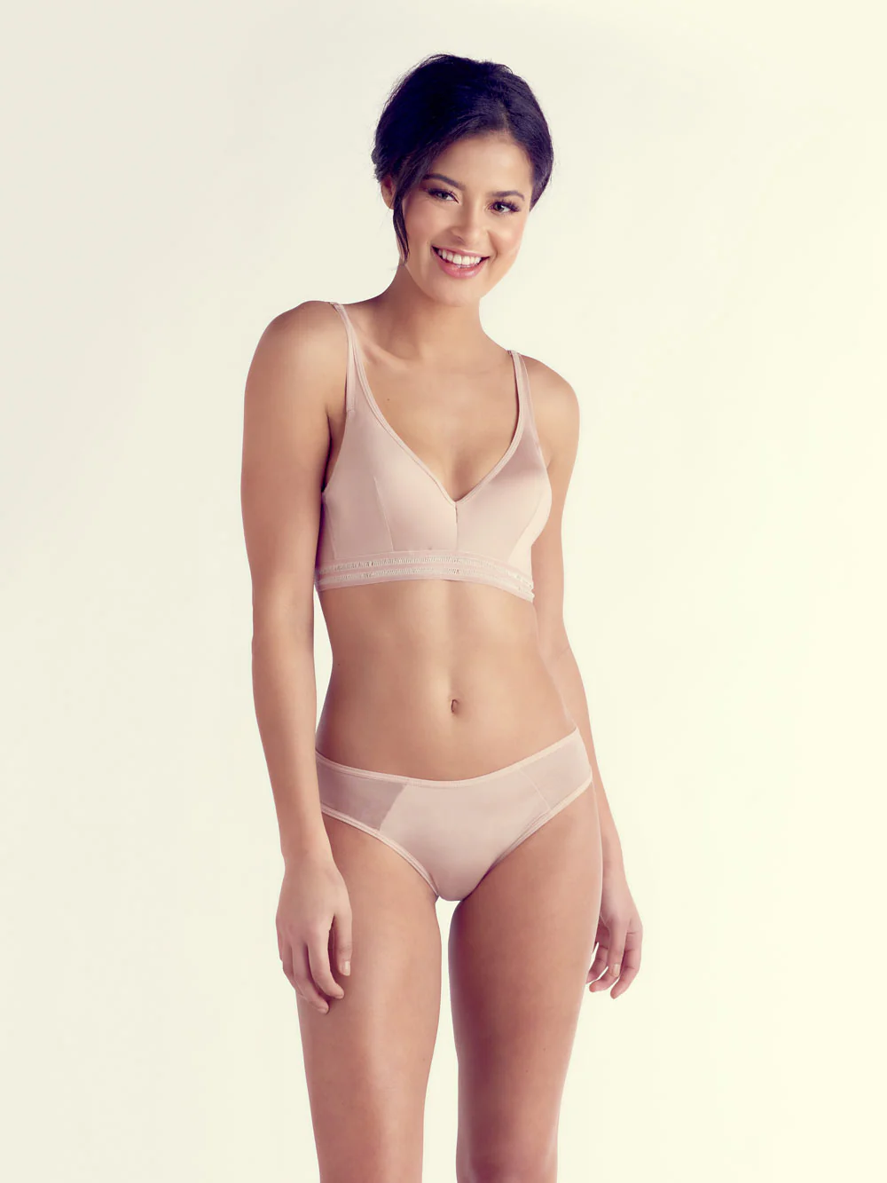 Hattie Wire-free Bra, Petite, Lightly Lined, Wide Band, Bralette